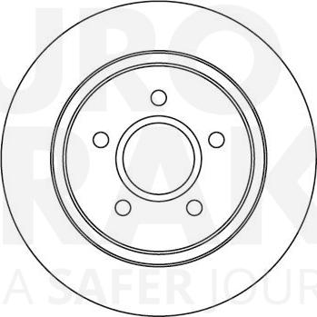 Eurobrake 5815202559 - Тормозной диск autosila-amz.com