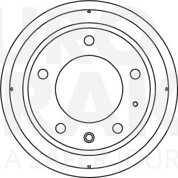 Eurobrake 5825251212 - Тормозной барабан autosila-amz.com