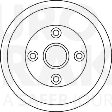 Eurobrake 5825252607 - Тормозной барабан autosila-amz.com