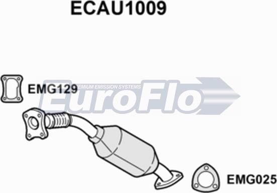 EuroFlo ECAU1009 - Катализатор autosila-amz.com