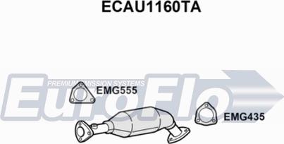 EuroFlo ECAU1160TA - Катализатор autosila-amz.com