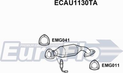 EuroFlo ECAU1130TA - Катализатор autosila-amz.com