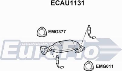 EuroFlo ECAU1131 - Катализатор autosila-amz.com