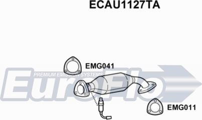 EuroFlo ECAU1127TA - Катализатор autosila-amz.com