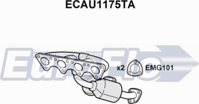 EuroFlo ECAU1175TA - Катализатор autosila-amz.com