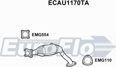 EuroFlo ECAU1170TA - Катализатор autosila-amz.com