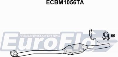 EuroFlo ECBM1056TA - Катализатор autosila-amz.com