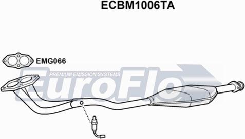 EuroFlo ECBM1006TA - Катализатор autosila-amz.com