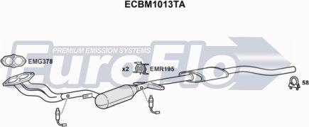 EuroFlo ECBM1013TA - Катализатор autosila-amz.com