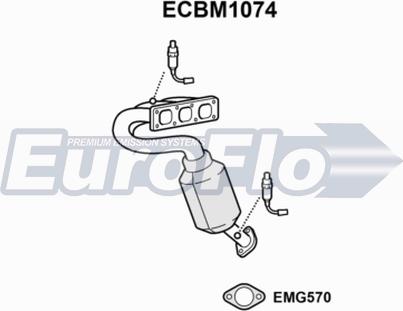 EuroFlo ECBM1074 - Катализатор autosila-amz.com