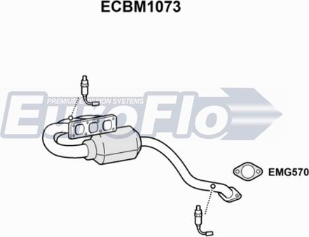 EuroFlo ECBM1073 - Катализатор autosila-amz.com