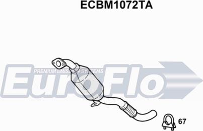 EuroFlo ECBM1072TA - Катализатор autosila-amz.com