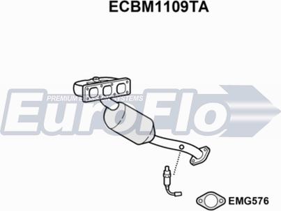 EuroFlo ECBM1109TA - Катализатор autosila-amz.com