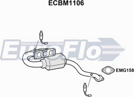 EuroFlo ECBM1106 - Катализатор autosila-amz.com