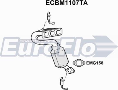 EuroFlo ECBM1107TA - Катализатор autosila-amz.com