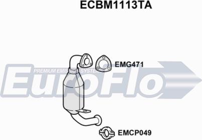 EuroFlo ECBM1113TA - Катализатор autosila-amz.com