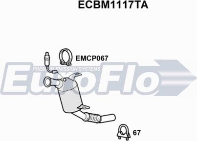 EuroFlo ECBM1117TA - Катализатор autosila-amz.com