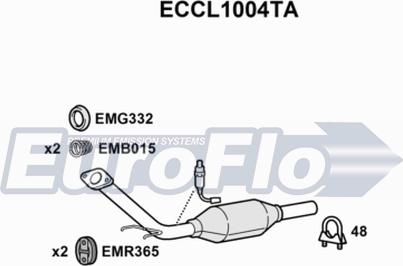 EuroFlo ECCL1004TA - Катализатор autosila-amz.com