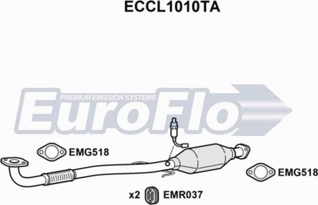 EuroFlo ECCL1010TA - Катализатор autosila-amz.com