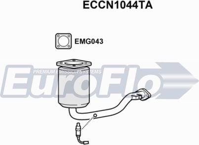 EuroFlo ECCN1044TA - Катализатор autosila-amz.com