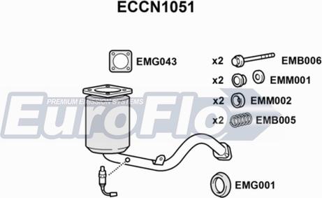 EuroFlo ECCN1051 - Катализатор autosila-amz.com