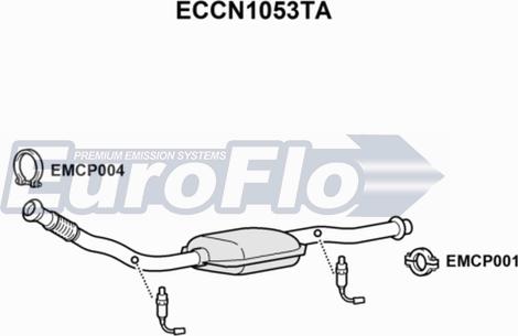 EuroFlo ECCN1053TA - Катализатор autosila-amz.com
