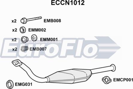EuroFlo ECCN1012 - Катализатор autosila-amz.com
