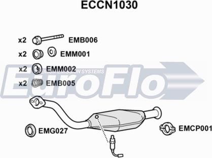 EuroFlo ECCN1030 - Катализатор autosila-amz.com