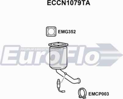 EuroFlo ECCN1079TA - Катализатор autosila-amz.com