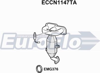 EuroFlo ECCN1147TA - Катализатор autosila-amz.com