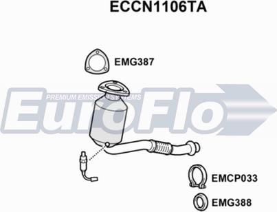 EuroFlo ECCN1106TA - Катализатор autosila-amz.com