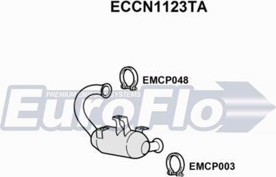 EuroFlo ECCN1123TA - Катализатор autosila-amz.com