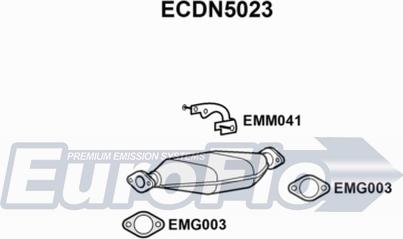 EuroFlo ECDN5023 - Катализатор autosila-amz.com