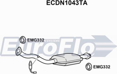 EuroFlo ECDN1043TA - Катализатор autosila-amz.com