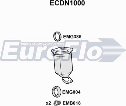 EuroFlo ECDN1000 - Катализатор autosila-amz.com