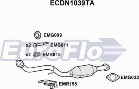 EuroFlo ECDN1039TA - Катализатор autosila-amz.com