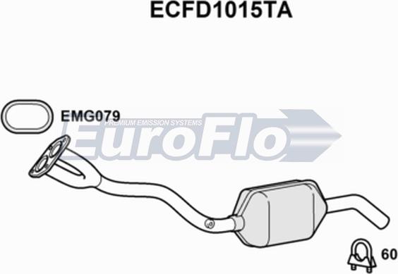 EuroFlo ECFD1015TA - Катализатор autosila-amz.com