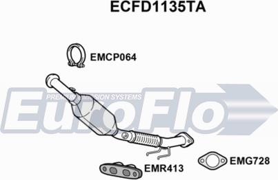 EuroFlo ECFD1135TA - Катализатор autosila-amz.com