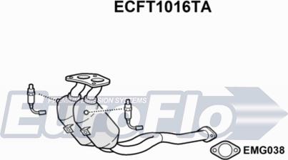 EuroFlo ECFT1016TA - Катализатор autosila-amz.com