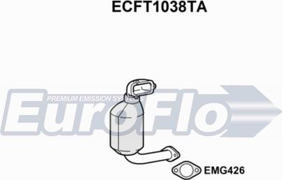 EuroFlo ECFT1038TA - Катализатор autosila-amz.com