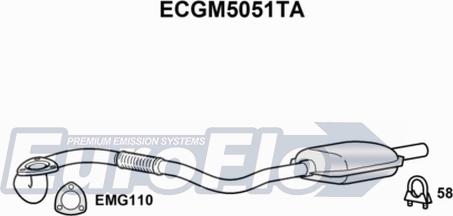 EuroFlo ECGM5051TA - Катализатор autosila-amz.com