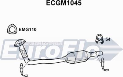 EuroFlo ECGM1045 - Катализатор autosila-amz.com