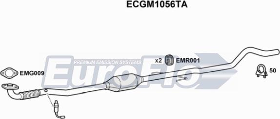 EuroFlo ECGM1056TA - Катализатор autosila-amz.com