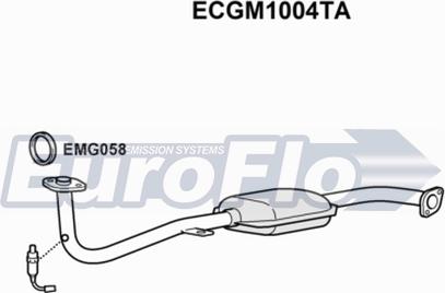 EuroFlo ECGM1004TA - Катализатор autosila-amz.com