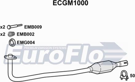 EuroFlo ECGM1000 - Катализатор autosila-amz.com