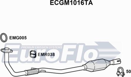 EuroFlo ECGM1016TA - Катализатор autosila-amz.com