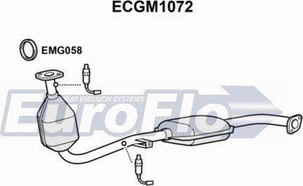 EuroFlo ECGM1072 - Катализатор autosila-amz.com