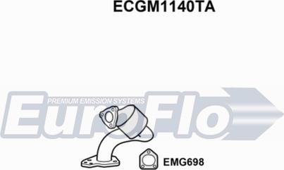 EuroFlo ECGM1140TA - Катализатор autosila-amz.com