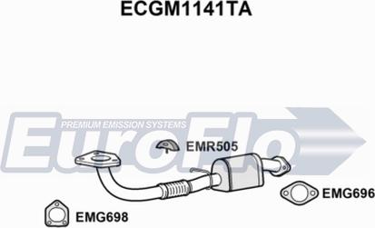 EuroFlo ECGM1141TA - Катализатор autosila-amz.com