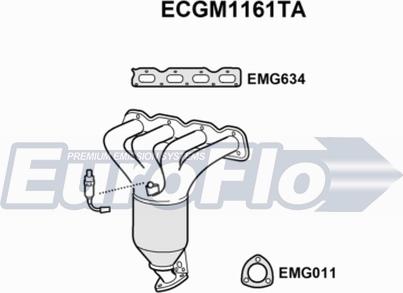 EuroFlo ECGM1161TA - Катализатор autosila-amz.com